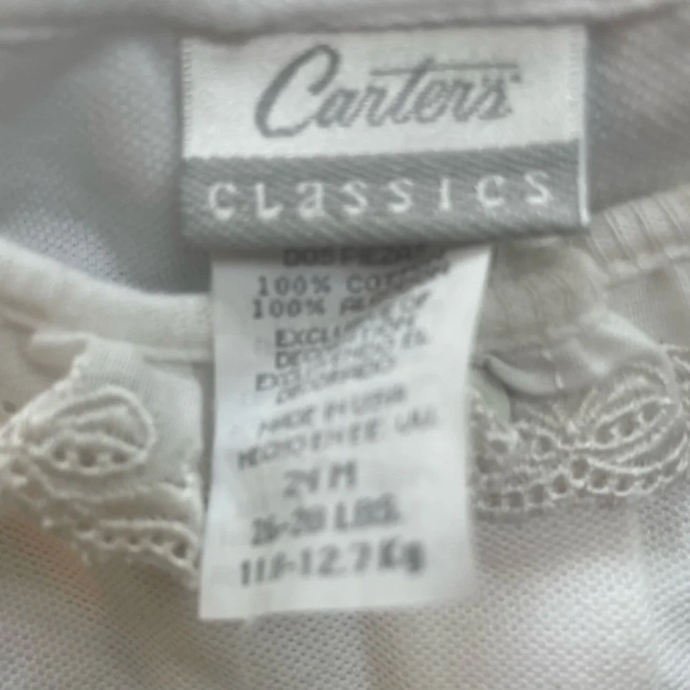 Vtg Carter’s Classics Cardigan Baby Girl Size 24m‎ Bo Peep Embroidery